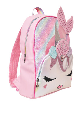 Kids Glitter Narwhal Backpack